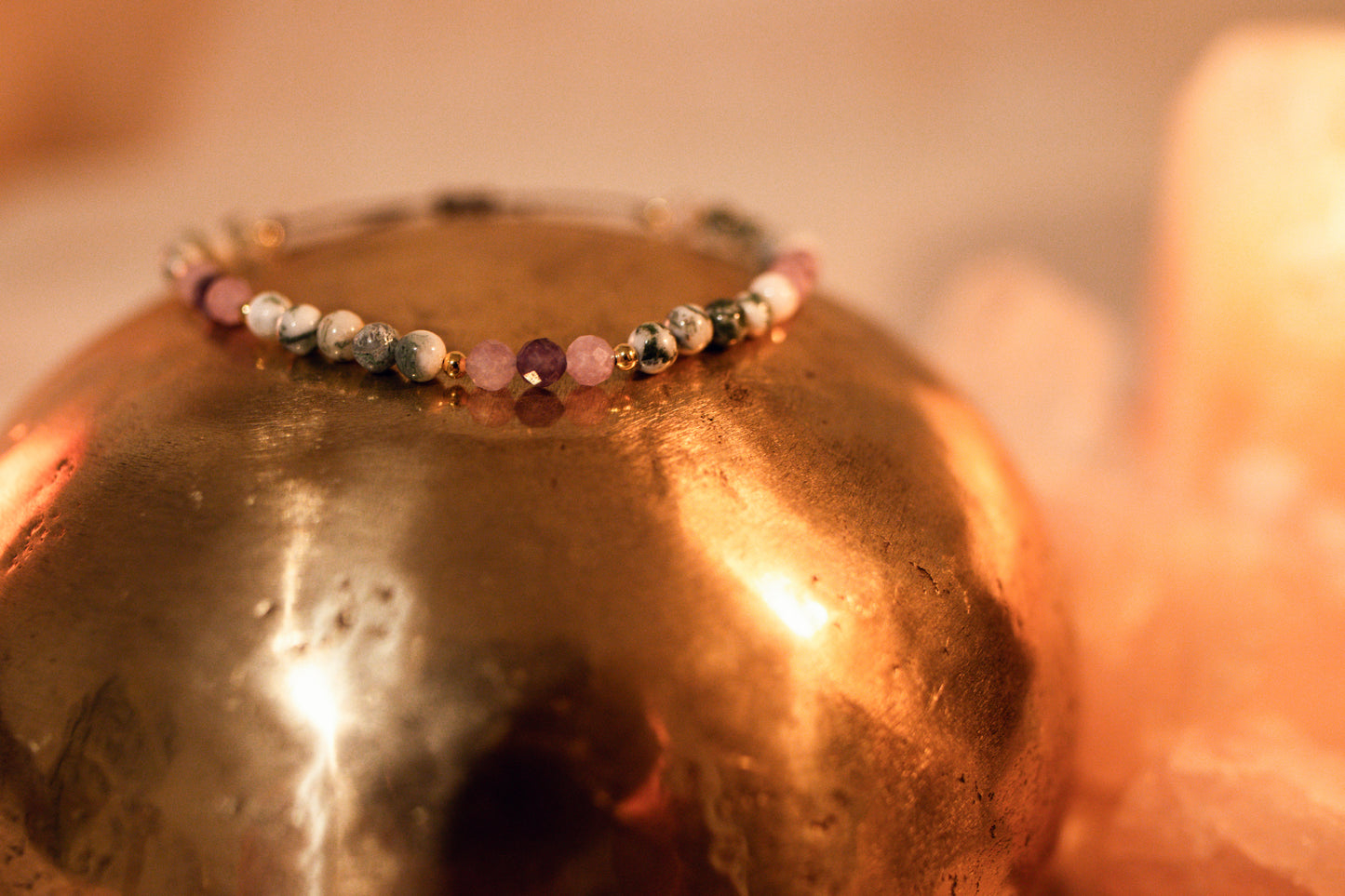 Innere Ruhe & Erdung Edelsteinarmband