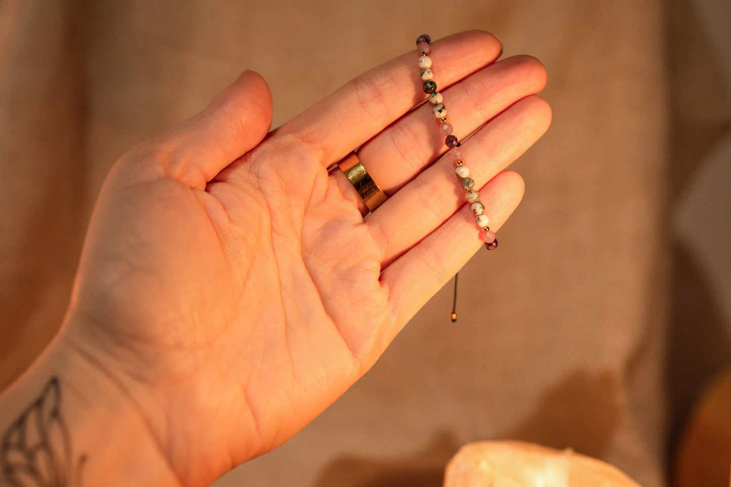 Innere Ruhe & Erdung Edelsteinarmband